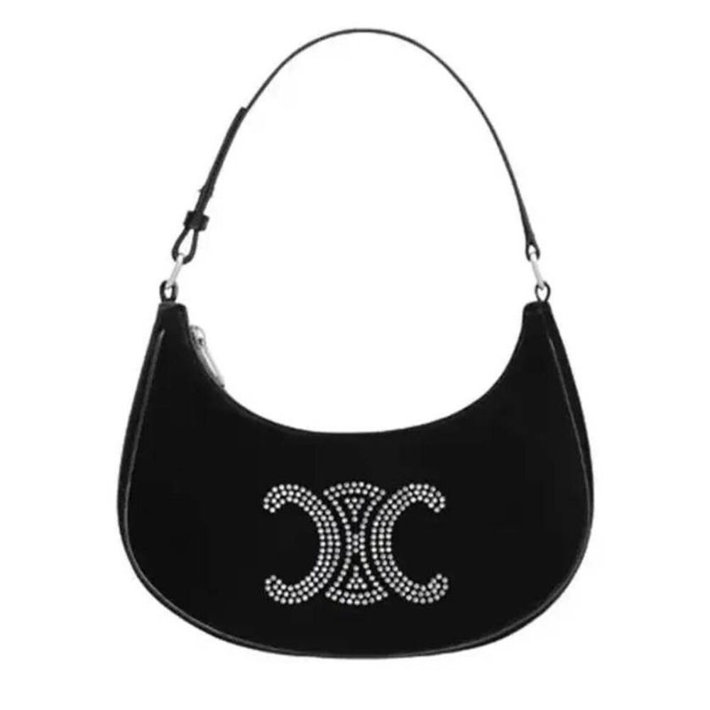 Velvet Bag With Triomphe
